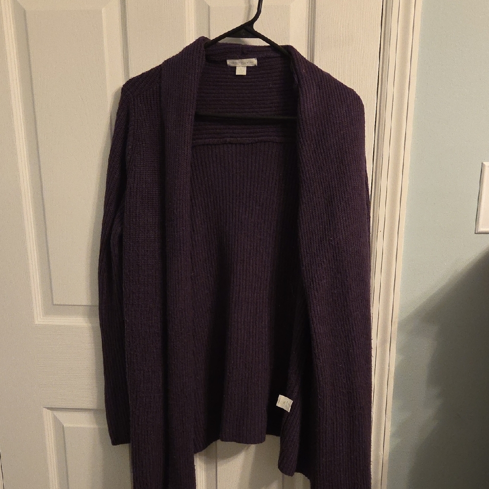 New York & Company Deep Purple Women's Cardigan
